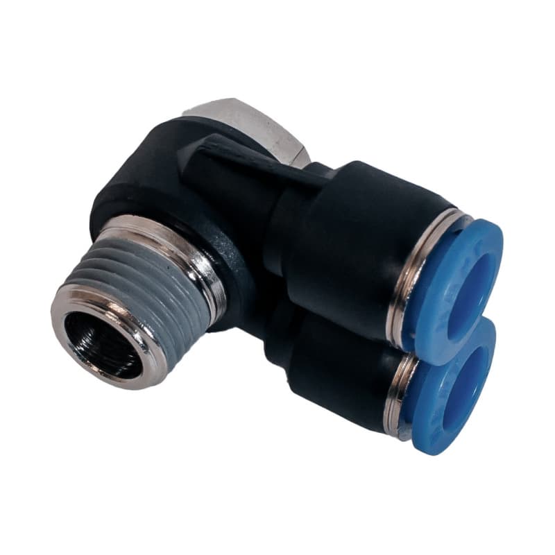 Фитинг комбинированный цанговый угловой PA — фото 1