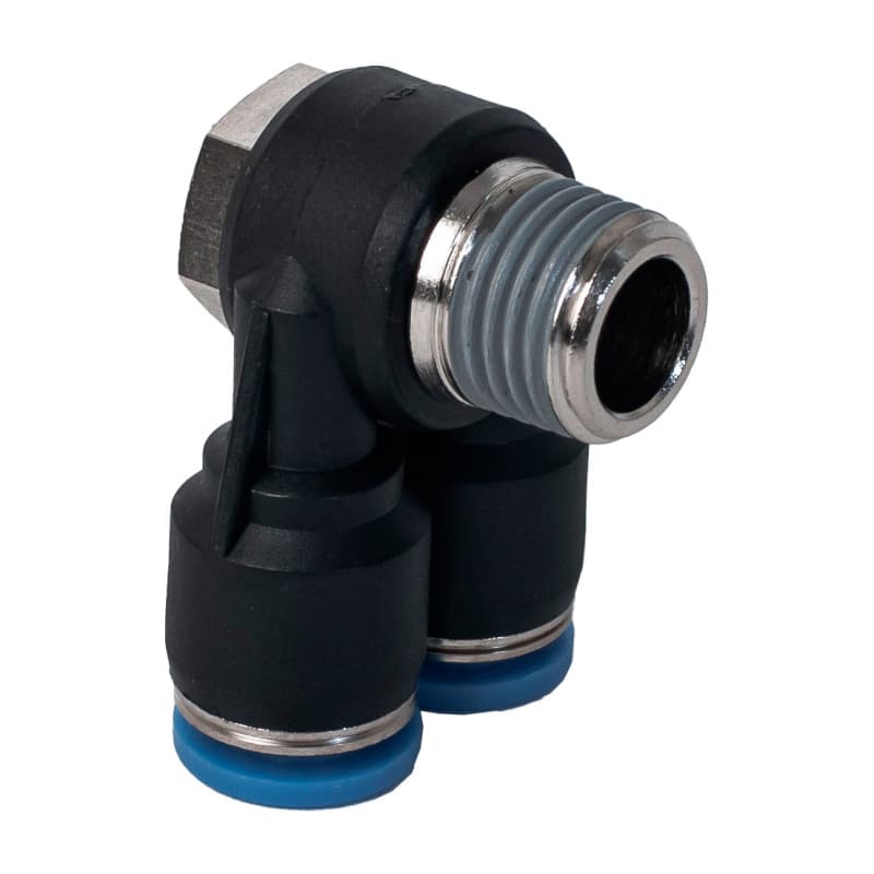 Фитинг комбинированный цанговый угловой PA — фото 3
