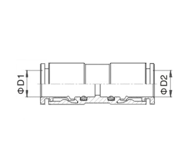 Фитинг латунный цанговый прямой IPUT (NPUT) — фото 4