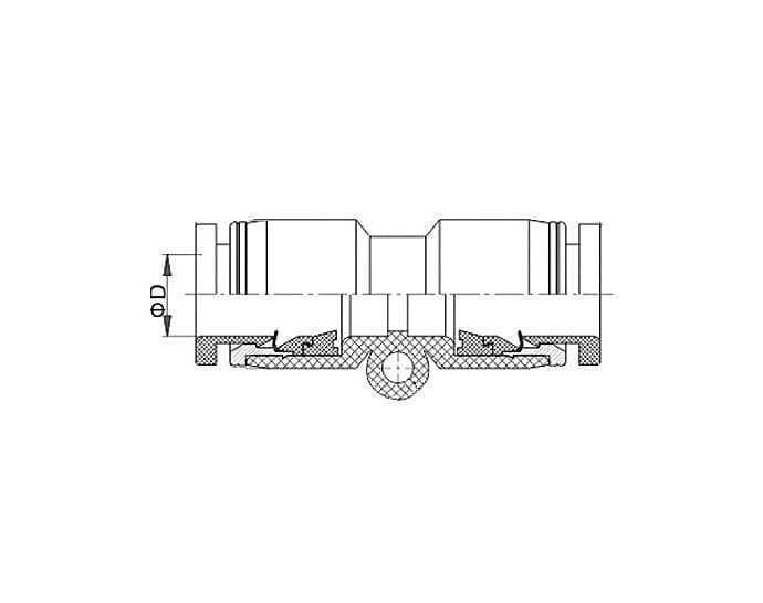 Фитинг пластиковый цанговый прямой PUC — фото 5