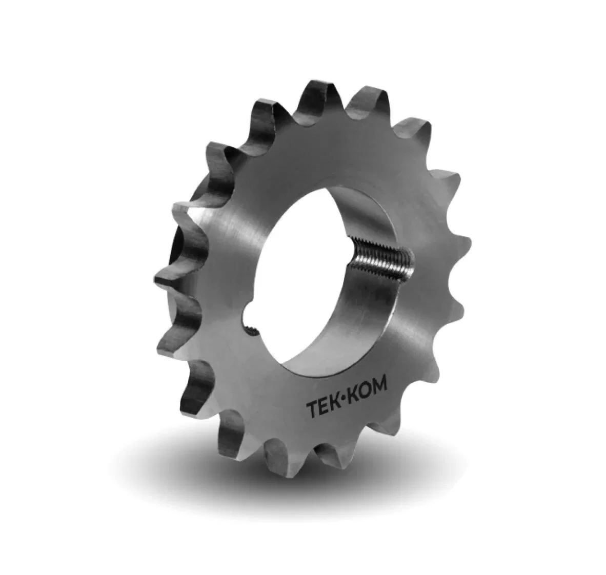 16B-1TBH19.PSP.TK, Звездочка Однорядная Под коническую втулку Закаленная (19 зубьев), ТЕК-КОМ