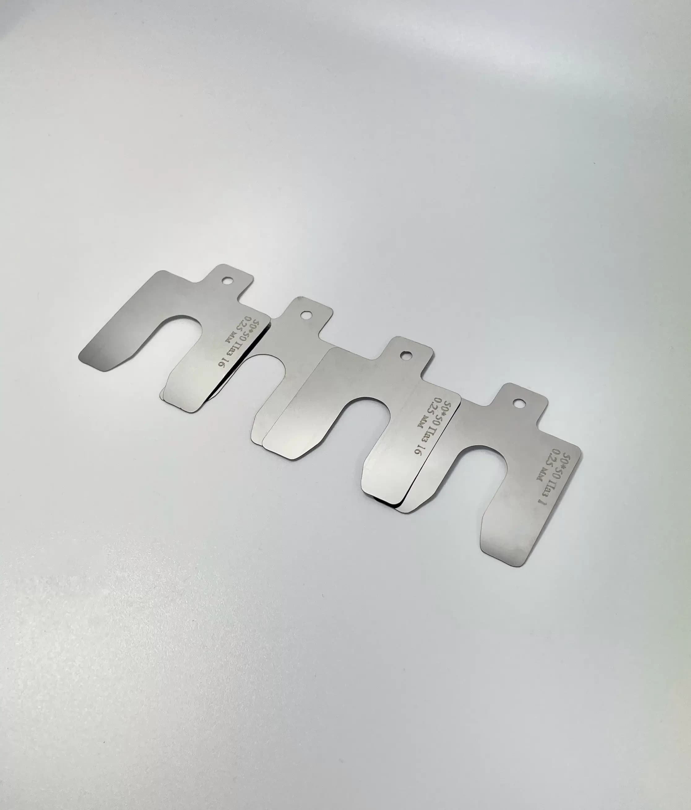 Пластины центровочные 0,10 мм, 75х75 Паз 21мм 10шт — фото 1